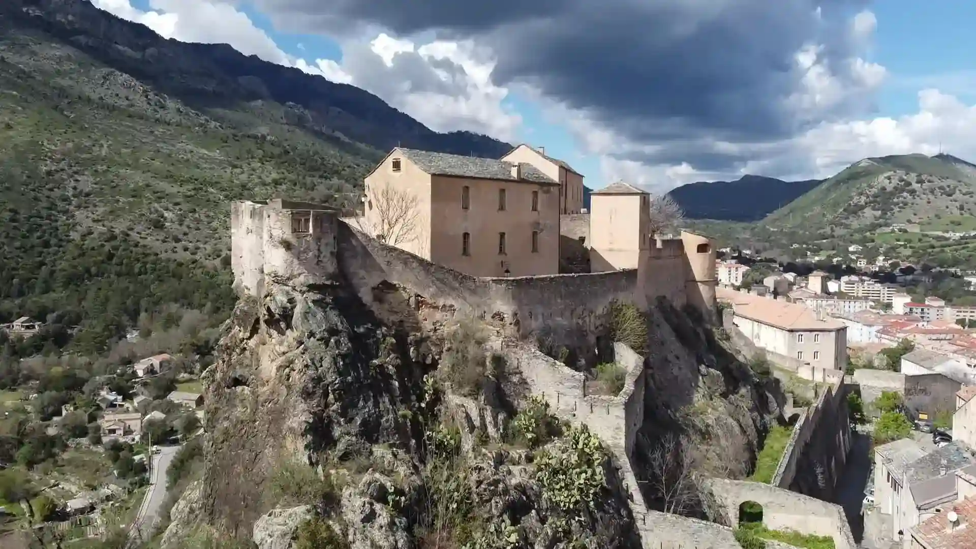 Haute-Corse landscape in spring near Bastia